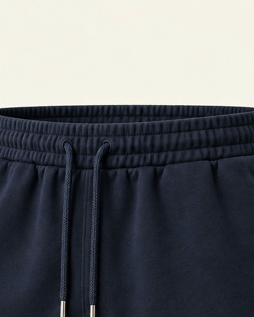 THE OFF-DUTY French Navy French-terry fabric detail