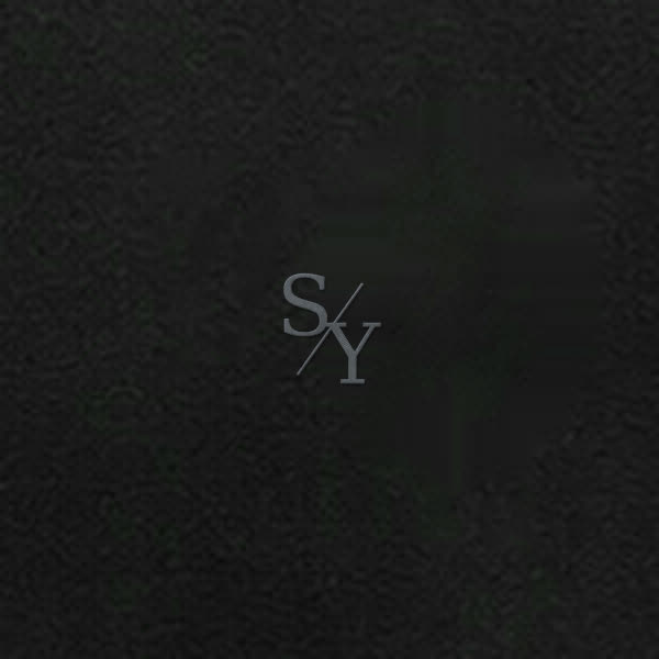 THE UNIFORM Black SY monogram embroidery detail