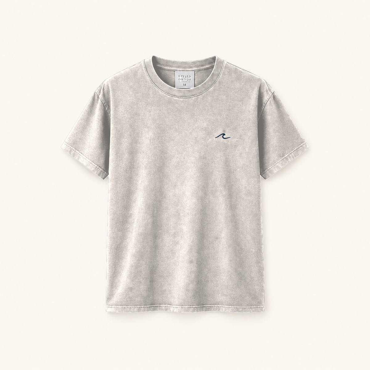 THE SHORE — Coastal T-Shirt | Stone | Front