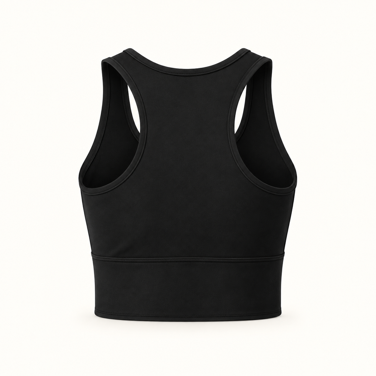 THE ALIGN — Active Crop Tank | Black | Back