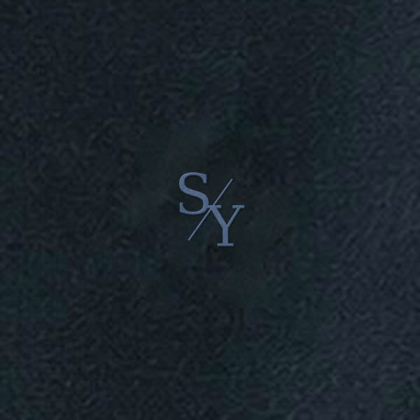 THE CLUB French Navy SY monogram embroidery detail
