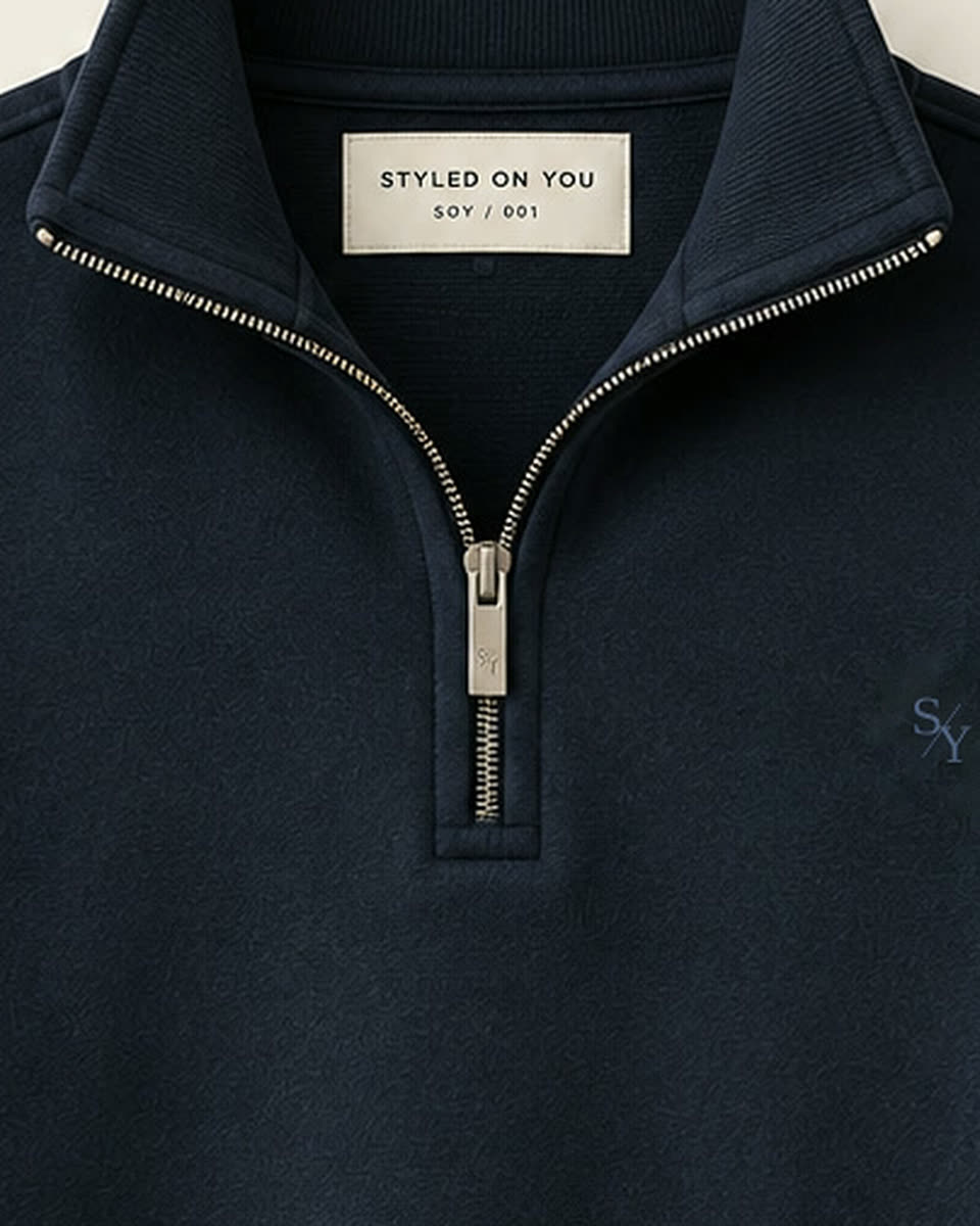 THE CLUB French Navy fabric detail