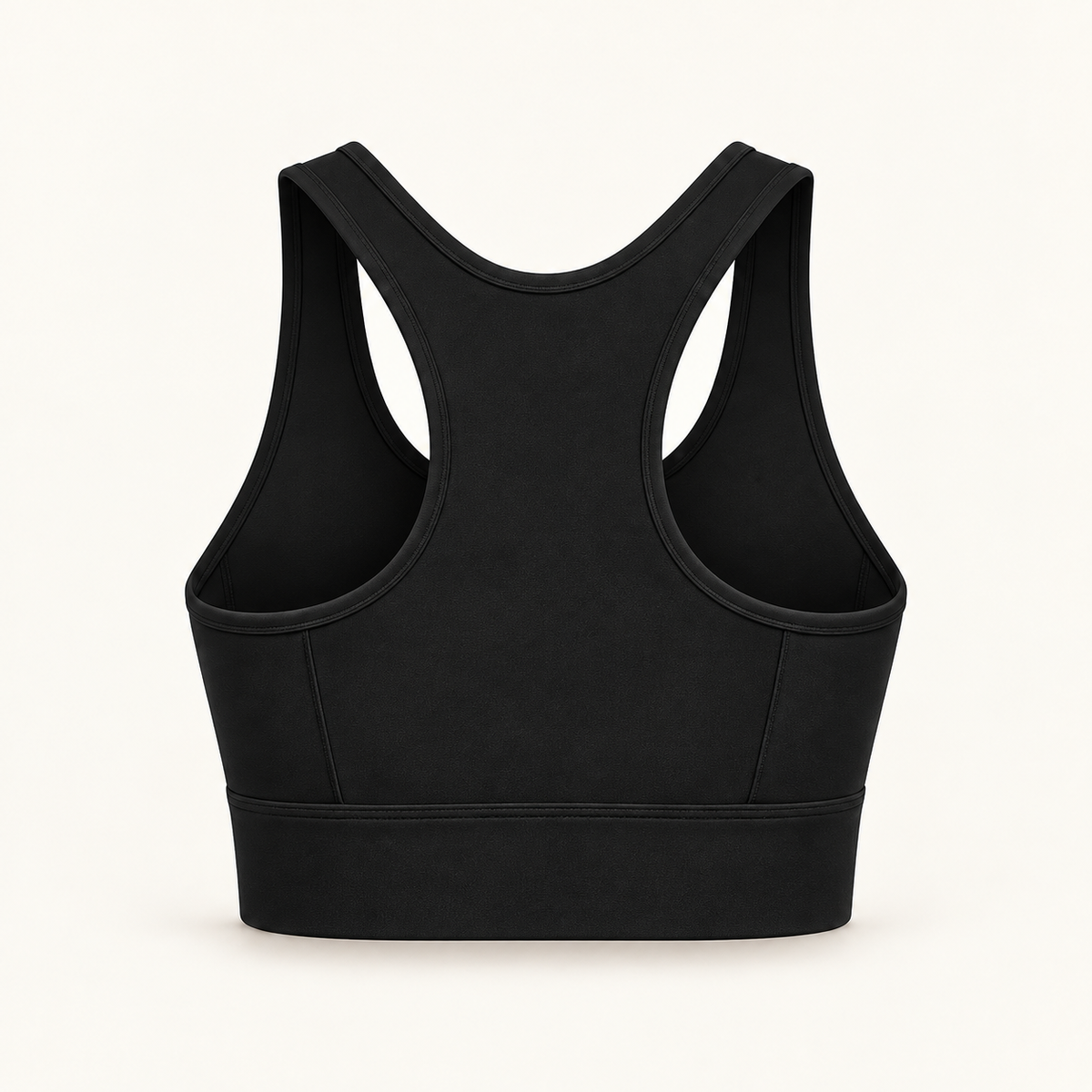 THE FORM — Longline Sports Bra | Black | Back
