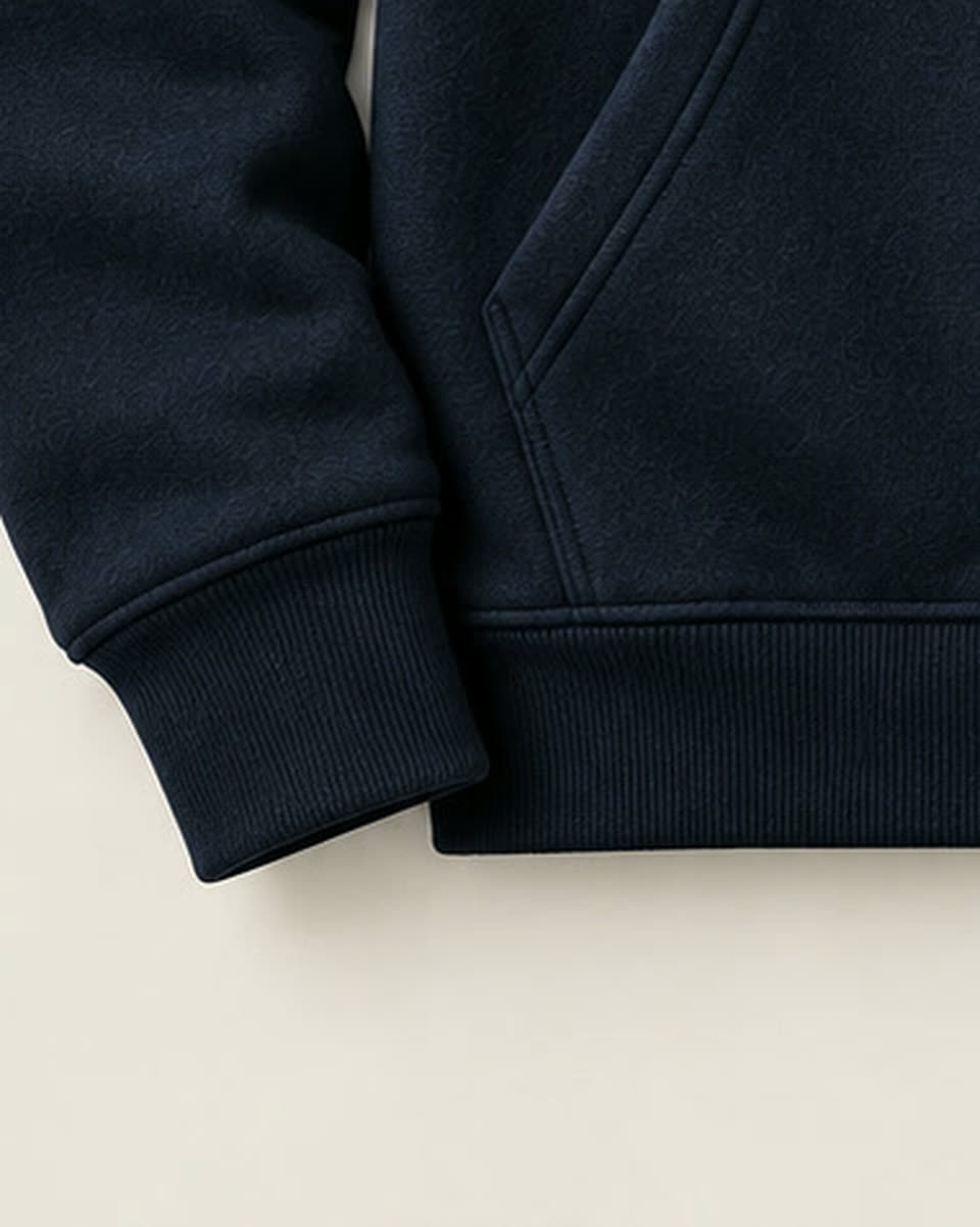 THE FORM French Navy heavyweight fabric detail